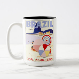 BRAZIL COPACABANA  Two-Tone COFFEE MUG