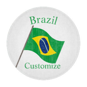 Brazil Country Flag Thunder_Cove Cutting Board
