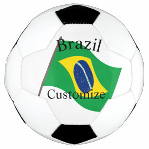 Brazil Country Flag Thunder_Cove Soccer Ball