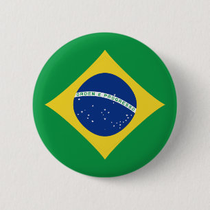 Brazil Fisheye Flag Button
