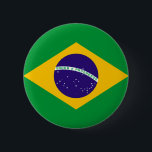 Brazil Flag 2 Inch Round Button<br><div class="desc">Brazil Flag</div>