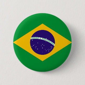 Brazil Flag 2 Inch Round Button