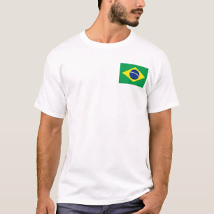 Brazil Flag and Map T-Shirt