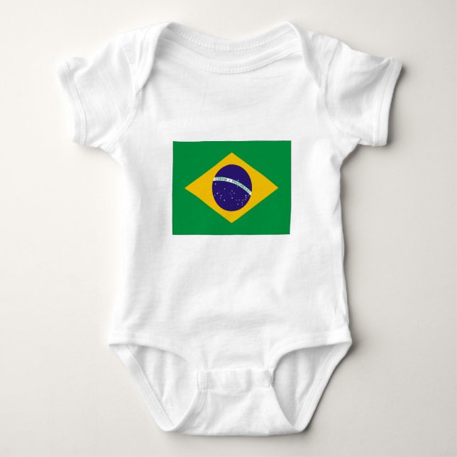 Brazil flag baby bodysuit (Front)