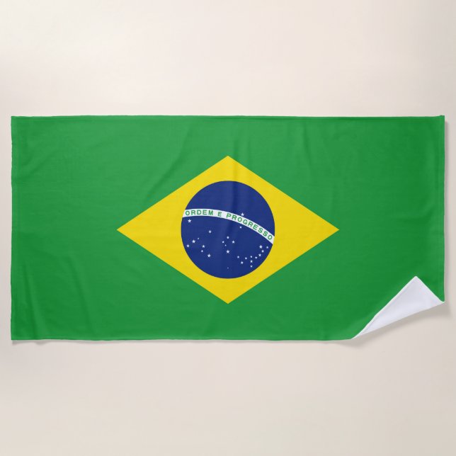 Brazil flag beach towel (Front)