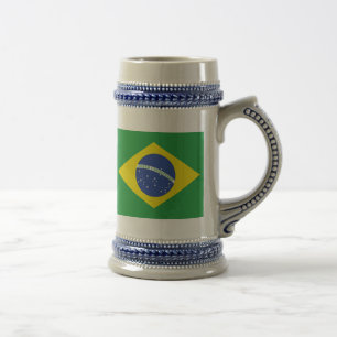 Brazil Flag Beer Stein