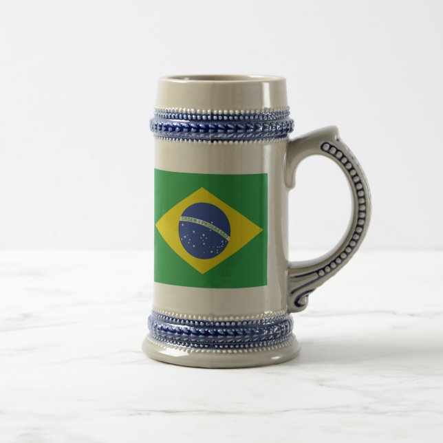 Brazil Flag Beer Stein (Right)