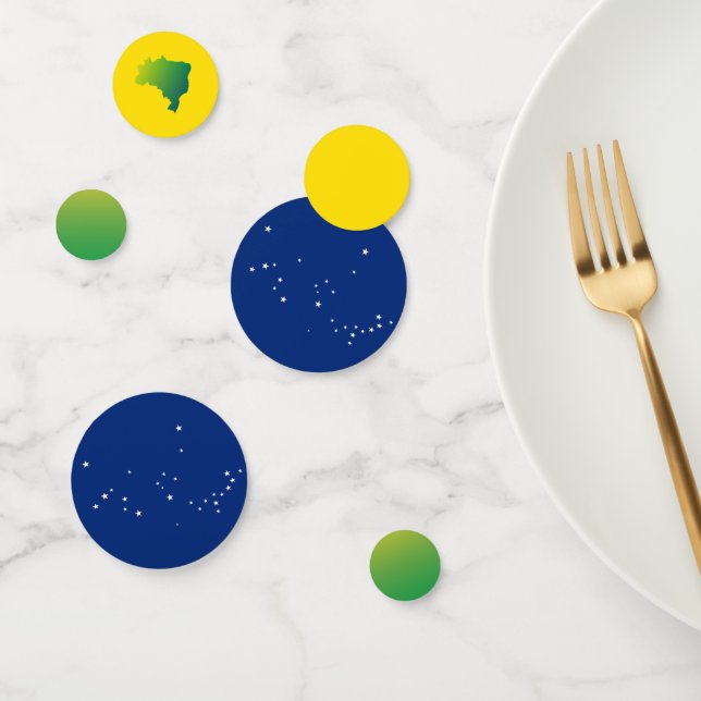 Brazil Flag | Brasil Verde Amarelo Confetti (Group)