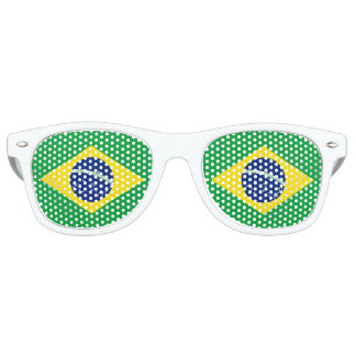 Brazil Flag Brazilian National Bandeira do Brasil Retro Sunglasses