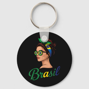 Brazil Flag Brazilian Roots Brasilian Pride Brasil Keychain