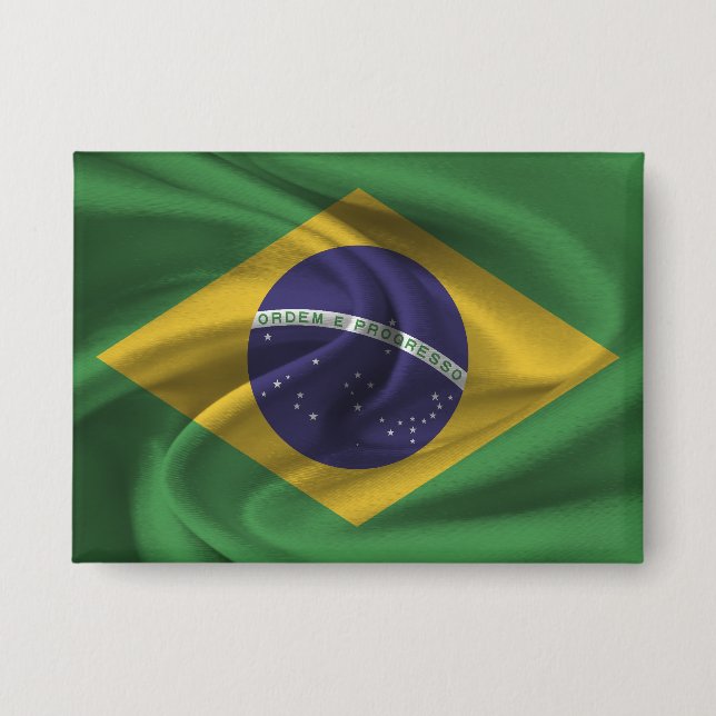 Brazil Flag Button (Front)