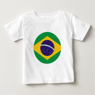 Brazil Flag Circle The MUSEUM Zazzle Baby T-Shirt