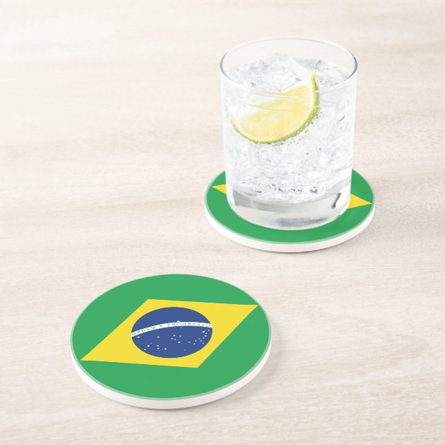 Brazil Flag Coaster (Side)