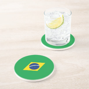 Brazil flag coaster