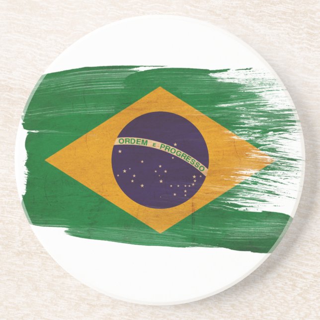 Brazil Flag Coasters (Front)