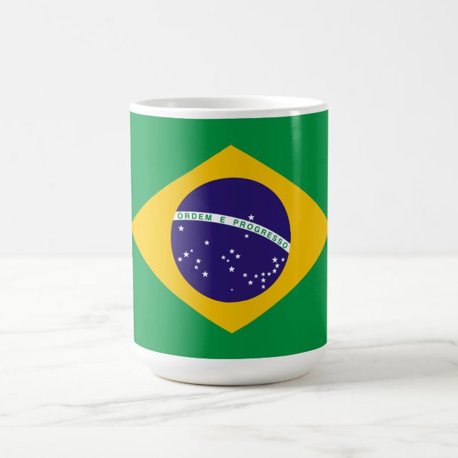 Brazil Flag Coffee Mug (Centre)
