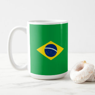 Brazil flag coffee mug