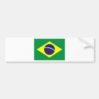 Brazil Flag Design Bumper Sticker