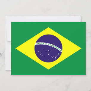 Brazil Flag Design Invitation