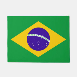Brazil Flag Doormat