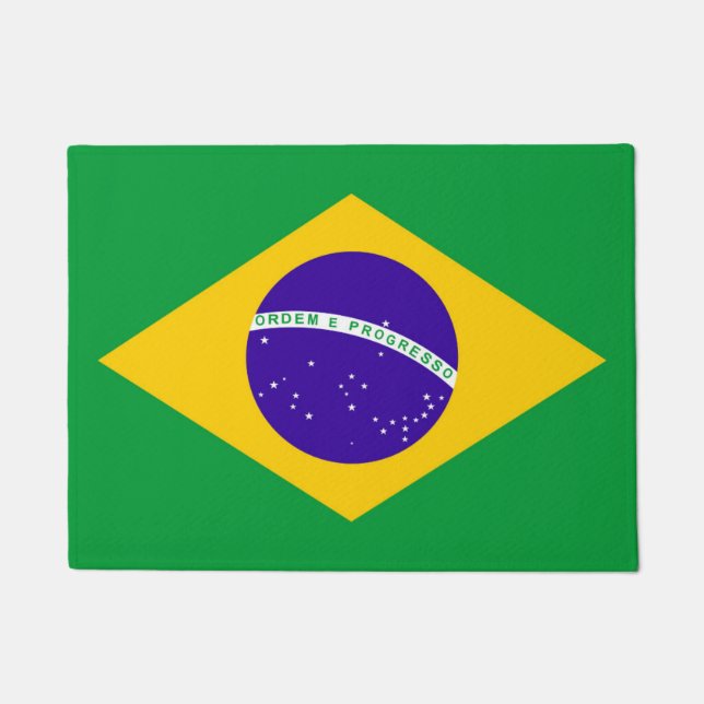 Brazil Flag Doormat (Front)