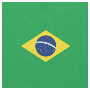 Brazil flag fabric