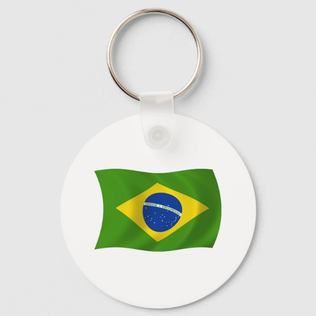 Brazil Flag Keychain (Front)