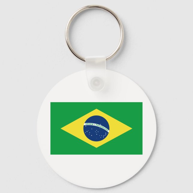 brazil flag keychain (Front)