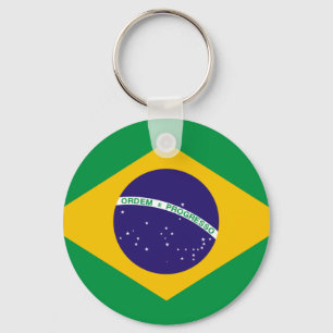 Brazil flag keychain