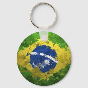 Brazil-Flag- Keychain