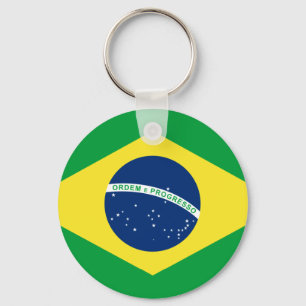 brazil flag keychain
