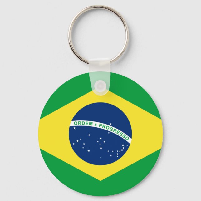 brazil flag keychain (Front)