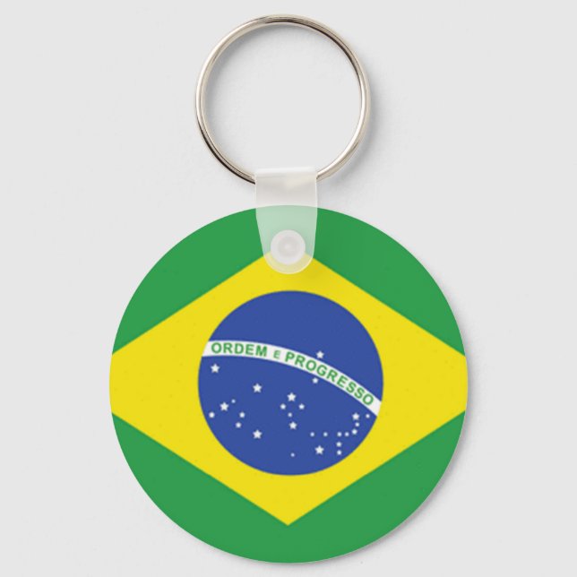 Brazil Flag Keychain (Front)