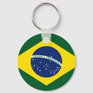 Brazil flag keychain