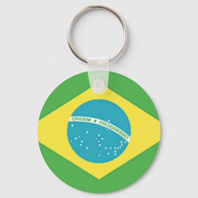 Brazil Flag Keychain (Front)