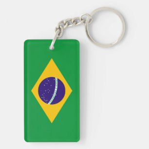 Brazil Flag Keychain