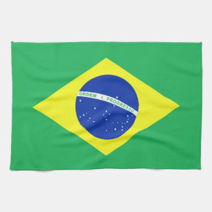 Brazil Flag Kitchen Towel