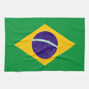 Brazil Flag Kitchen Towel