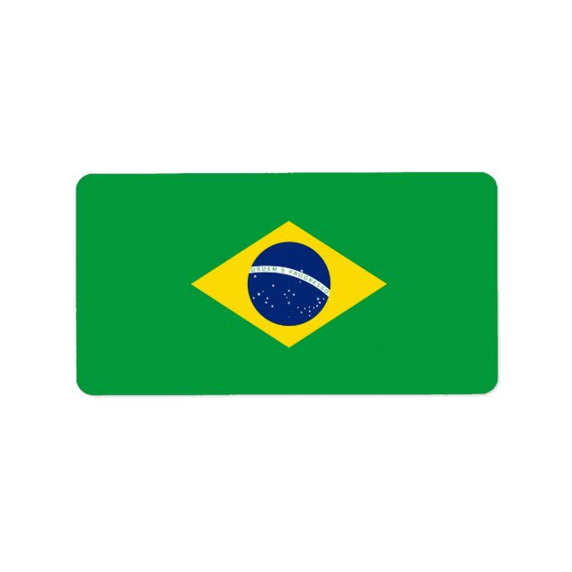Brazil flag label (Front)