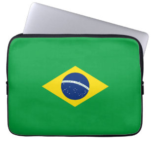 Brazil flag laptop sleeve