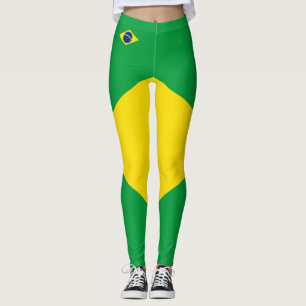 Brazil flag Leggings