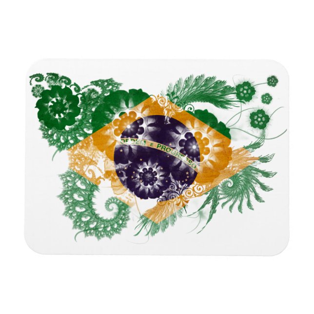 Brazil Flag Magnet (Horizontal)