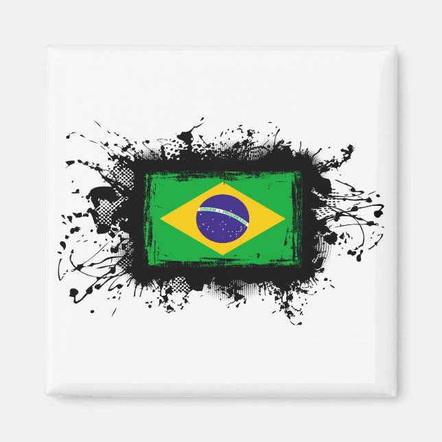 Brazil Flag Magnet (Front)