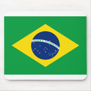 Brazil Flag Mouse Pad