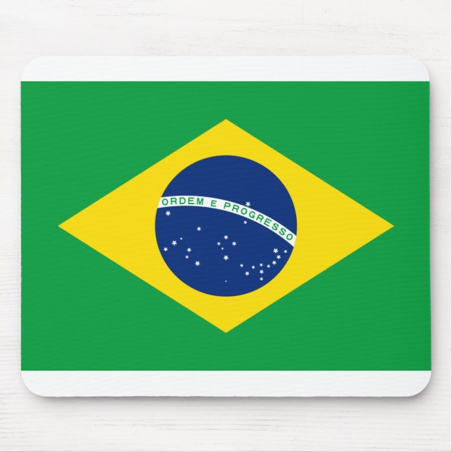 Brazil Flag Mouse Pad (Front)