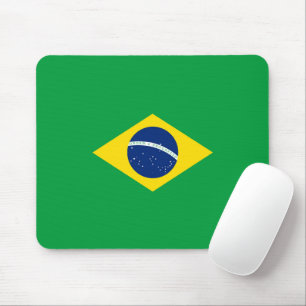 Brazil flag mouse pad