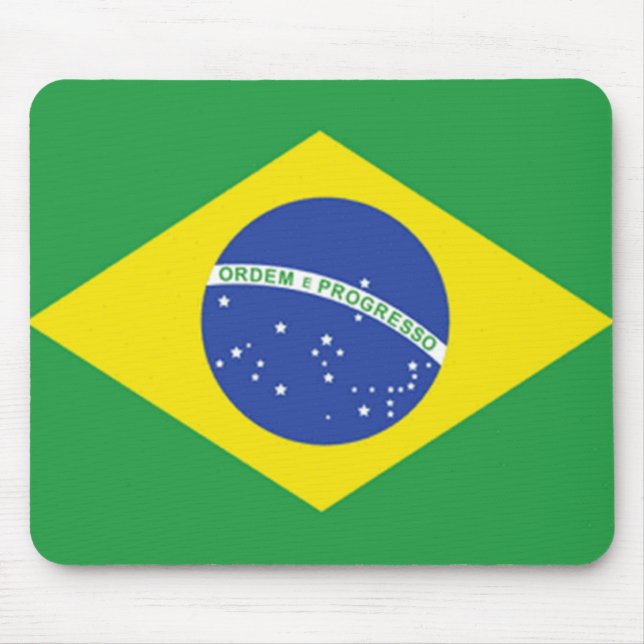 Brazil Flag Mouse Pad (Front)