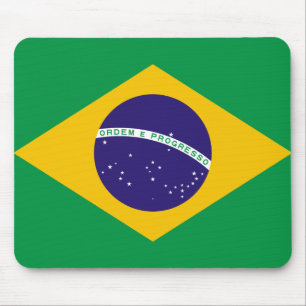 Brazil Flag Mouse Pad