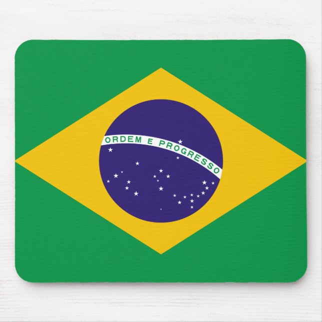 Brazil Flag Mouse Pad (Front)