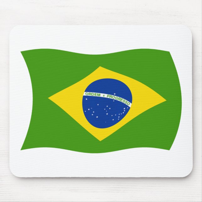 Brazil Flag Mousepad (Front)